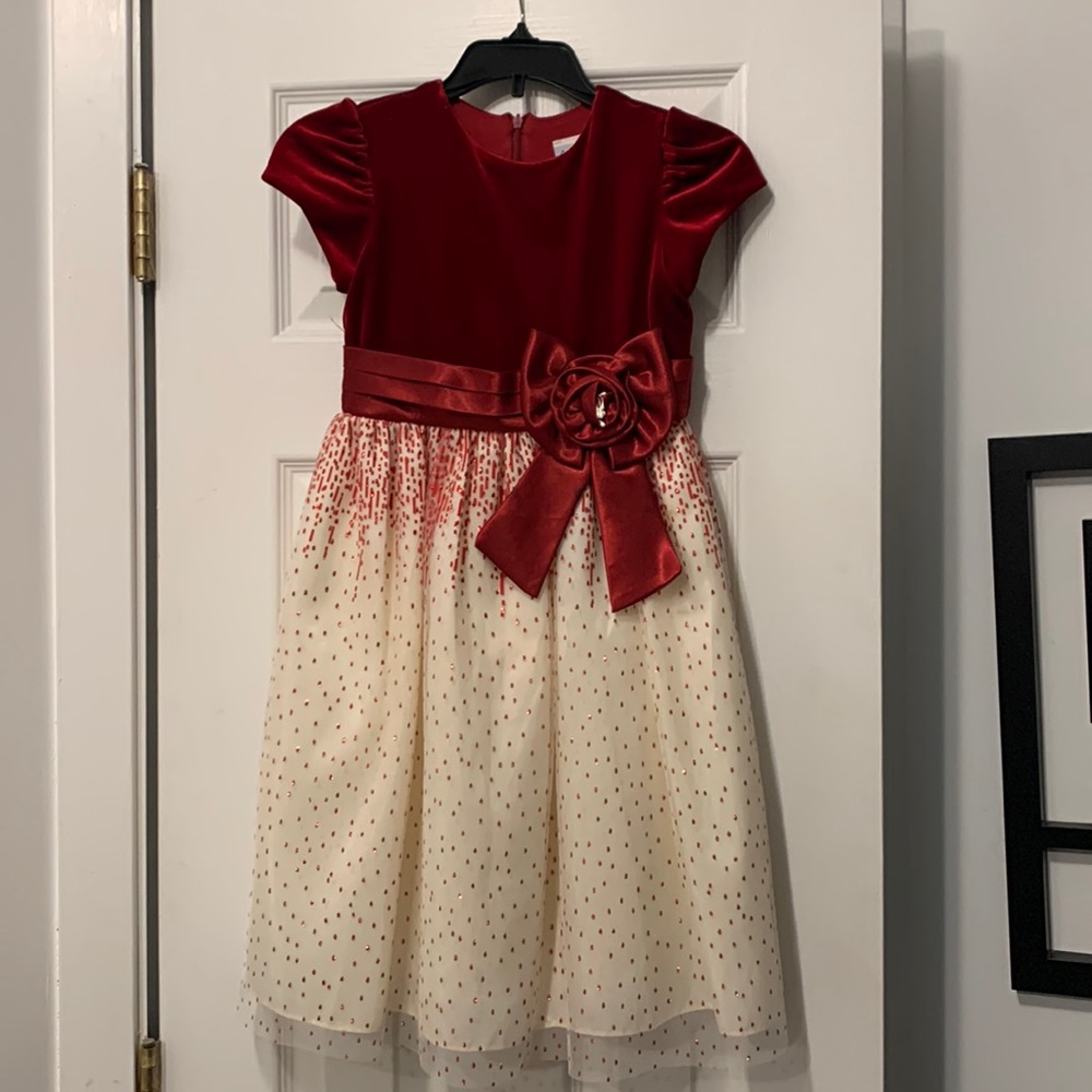 Red and White Holiday Dress